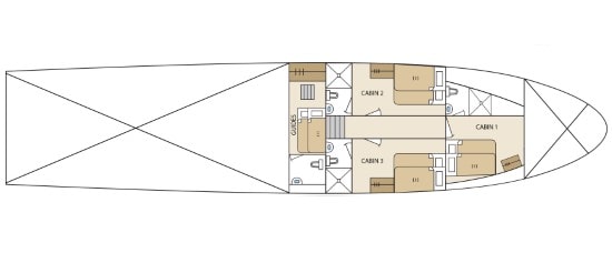 aqua deckplan lower - Aqua Deck Plan