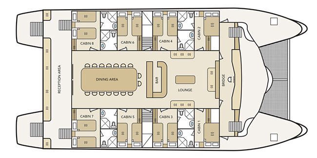 Archipel II Main Deck -