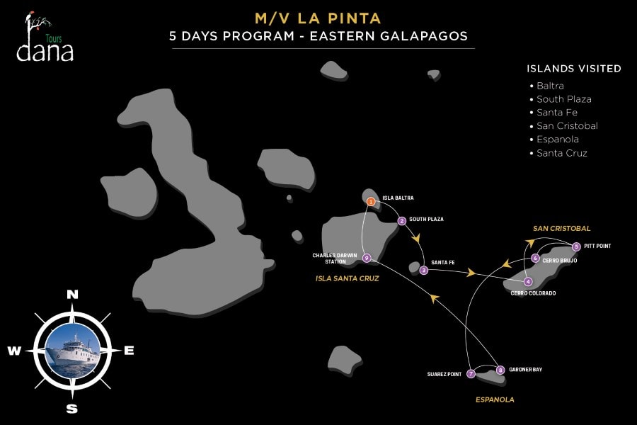 La Pinta 5 Days - Eastern Galapagos