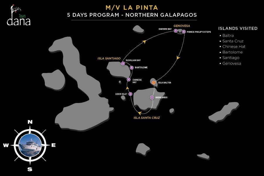 La Pinta 5 Days - Northern Galapagos
