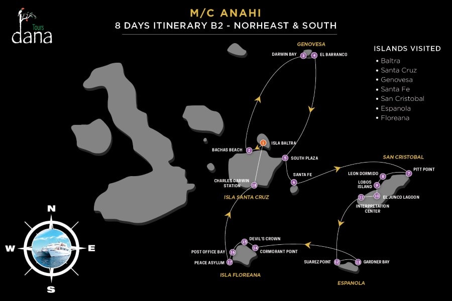 MC Anahi 8 Days Itinerary B2 - Norheast & South