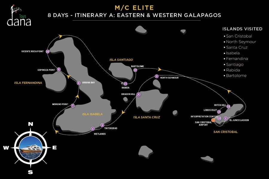 Elite 8 Days - A Eastern &amp; Western Galapagos