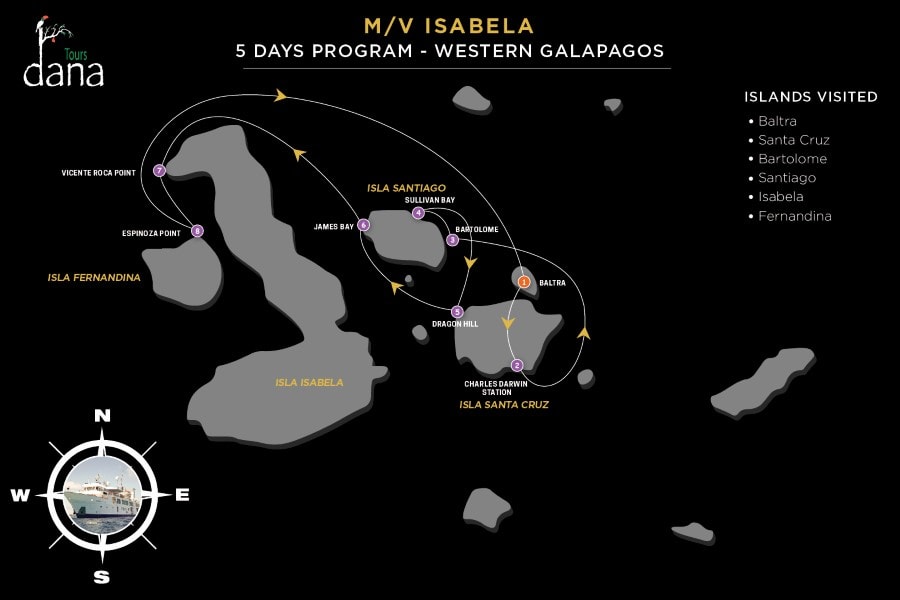 Isabela 5 Days - Western Galapagos