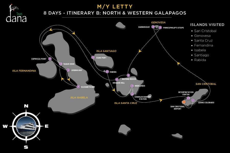 Letty 8 Days - B North &amp; Western Galapagos