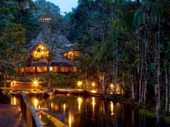 Sacha lodge night - Sacha Lodge