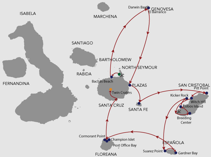 MC Cormorant I 8 Days Itinerary 8A - Southern Islands