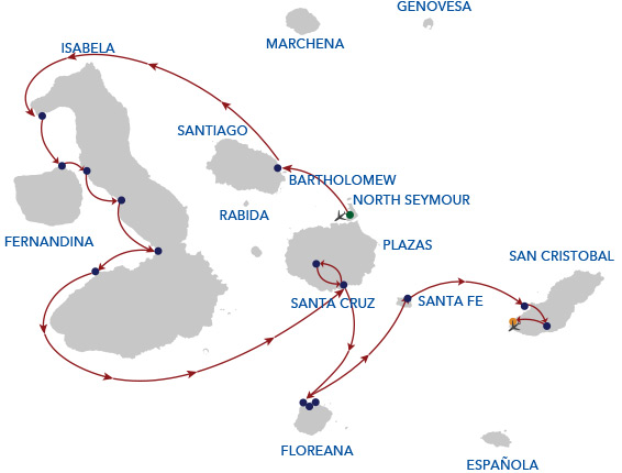 Camila 8 Days - A West to East islands