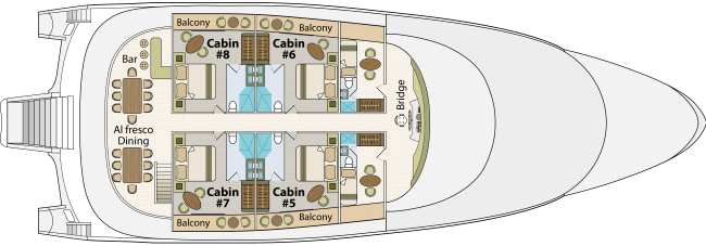 Horizon Trimaran Upper Deck