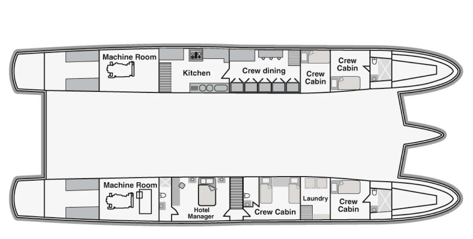 Alya Lower deck plan