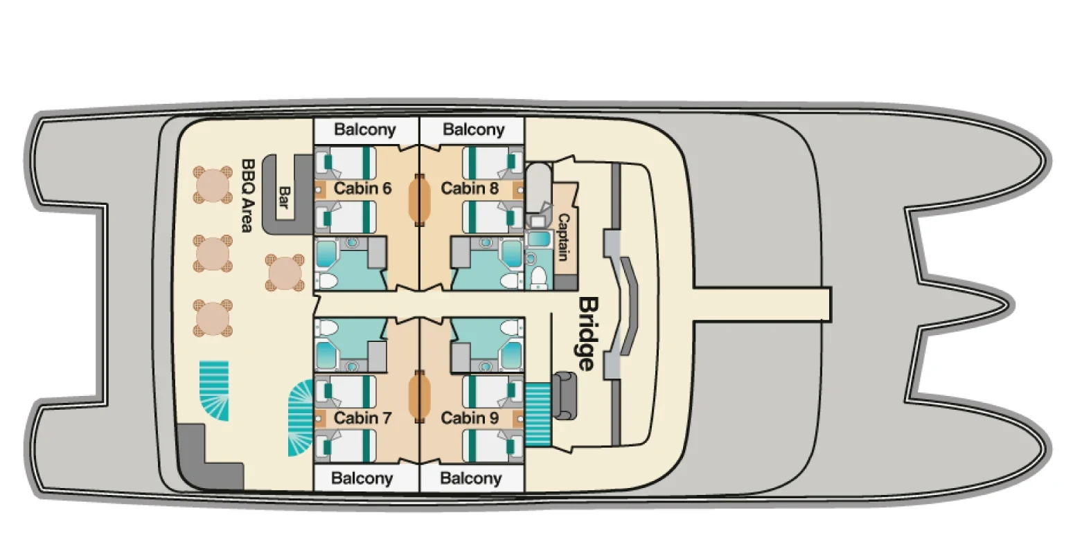 Alya Upper deck plan