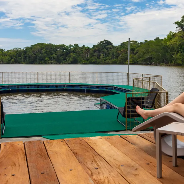 amazon la selva pool 640 - Dana Tours The natural pool on Lake Garzacocha at La Selva (photo: La Selva)