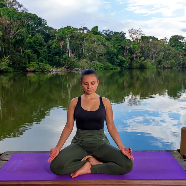 amazon la selva yoga 640 - Dana Tours Yoga on the jetty at La Selva (photo: La Selva)