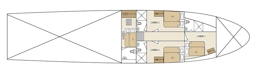 Aqua Lower deck plan