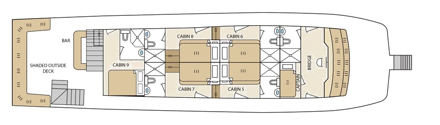 Aqua Upper deck plan