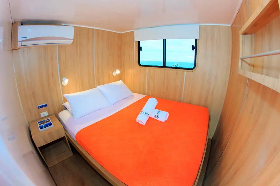 Double cabin on the upper deck of the Aqua
