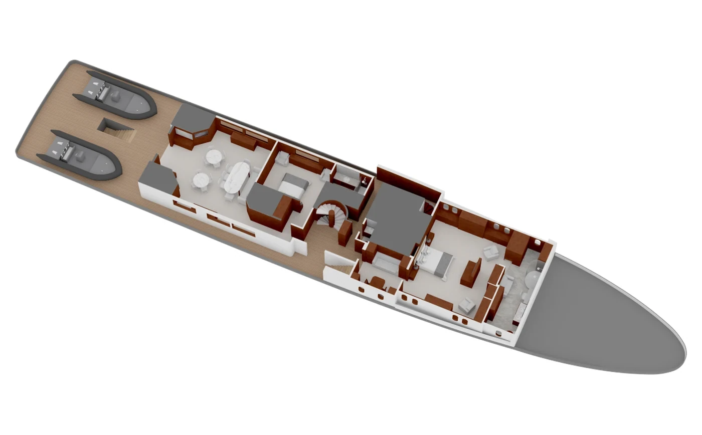 Aqua Mare Main deck plan