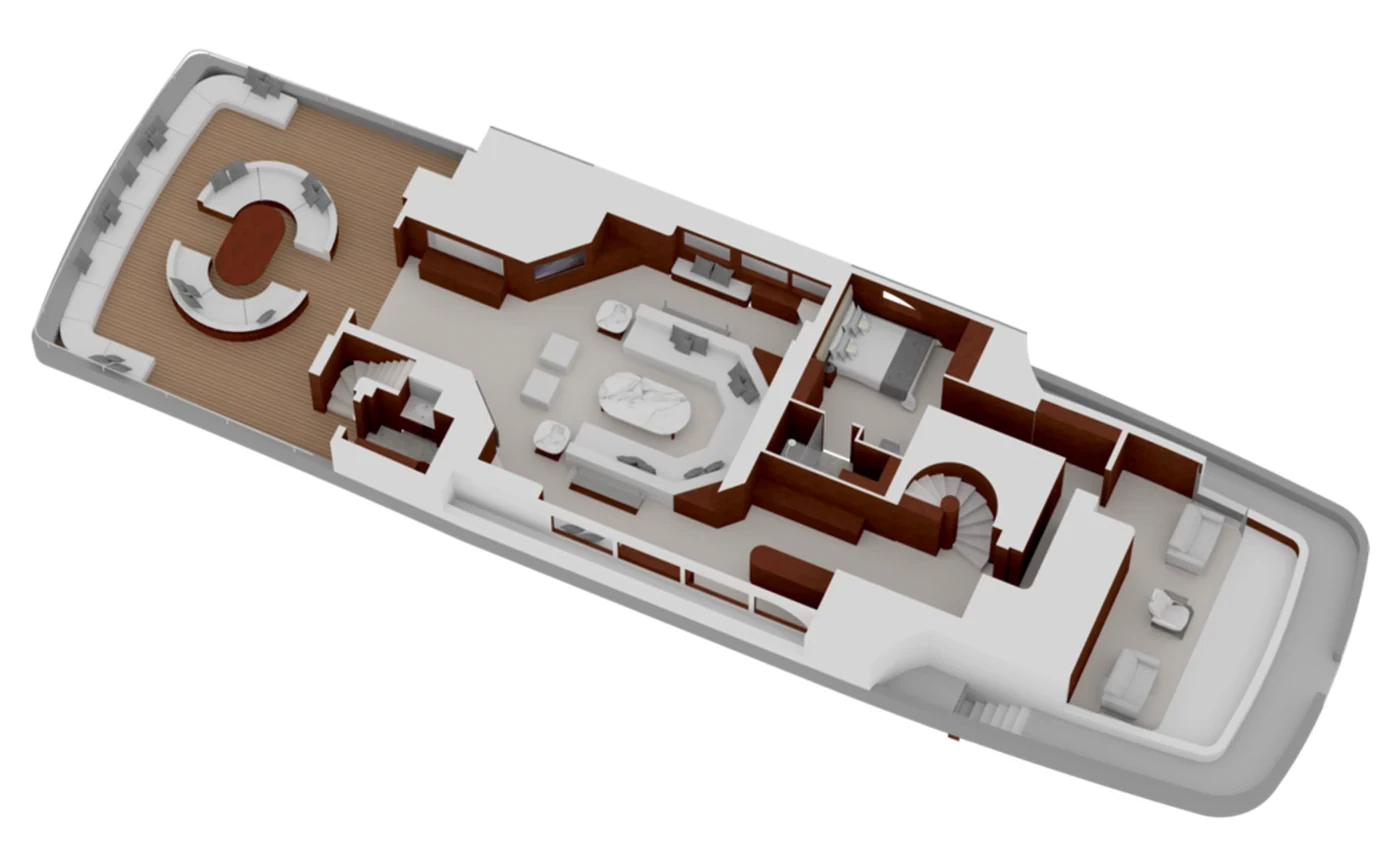 Aqua Mare Upper deck plan