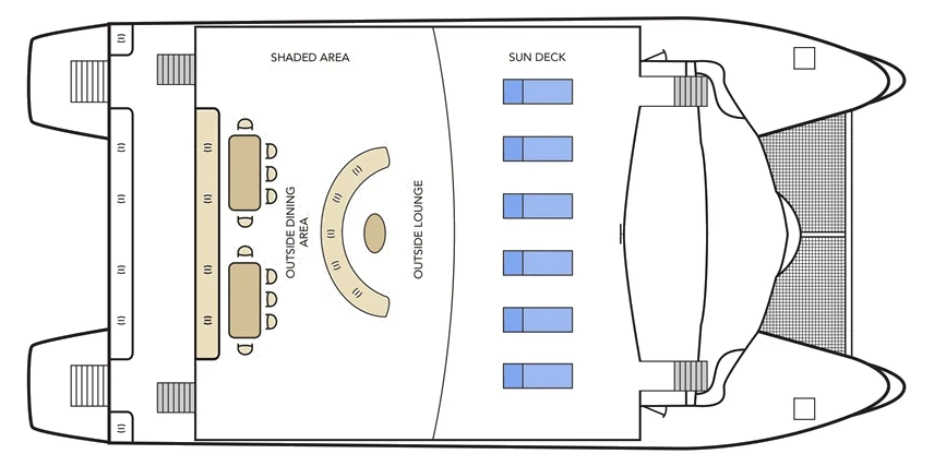 Archipel I Sun deck plan