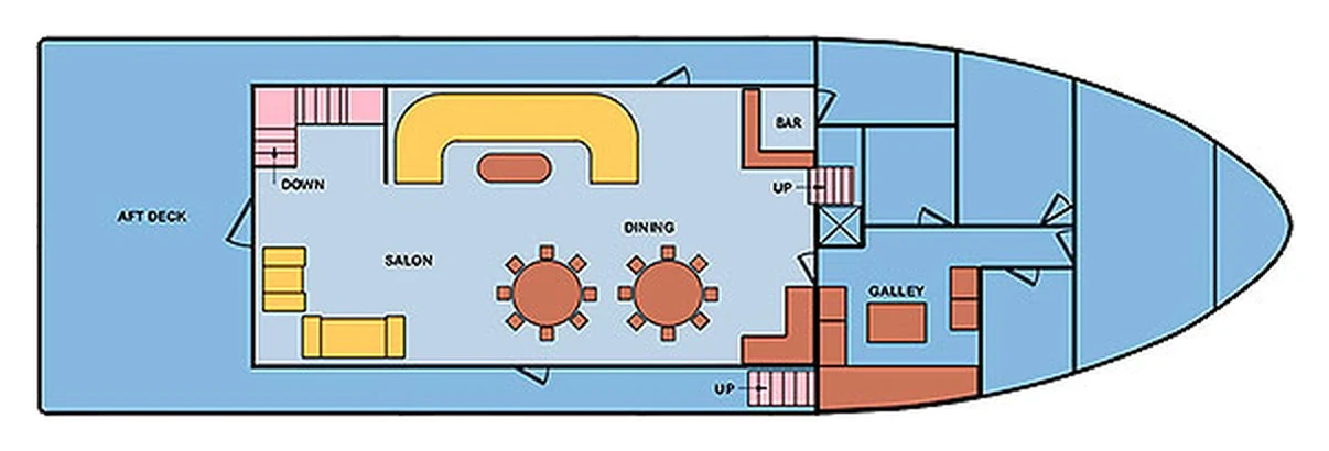 Cachalote Explorer Main deck plan