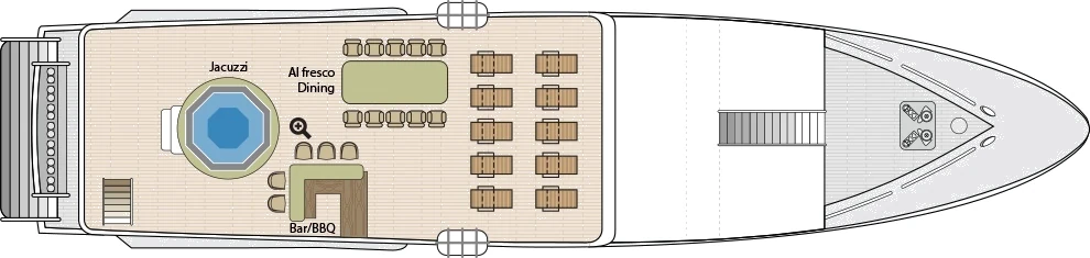 Calipso Sun deck plan