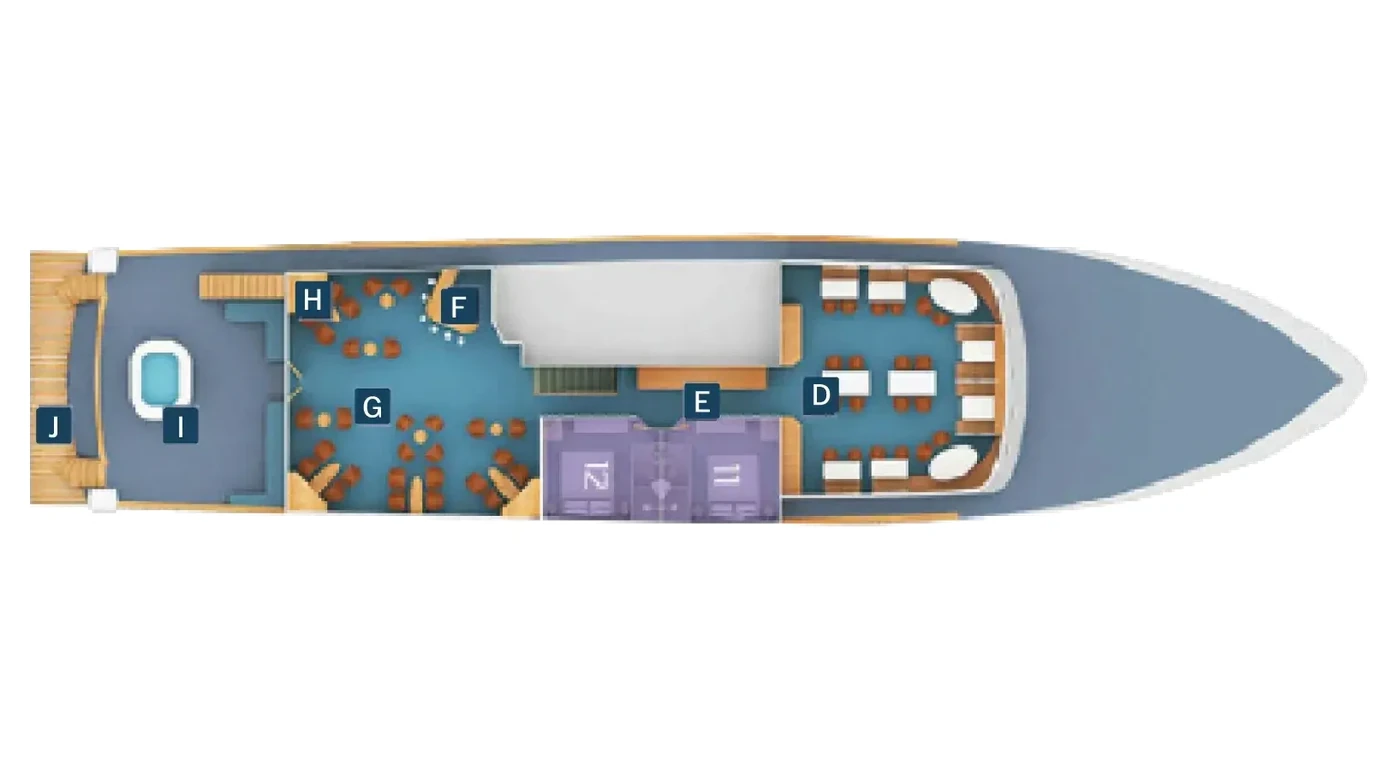 Coral I & II Earth deck plan