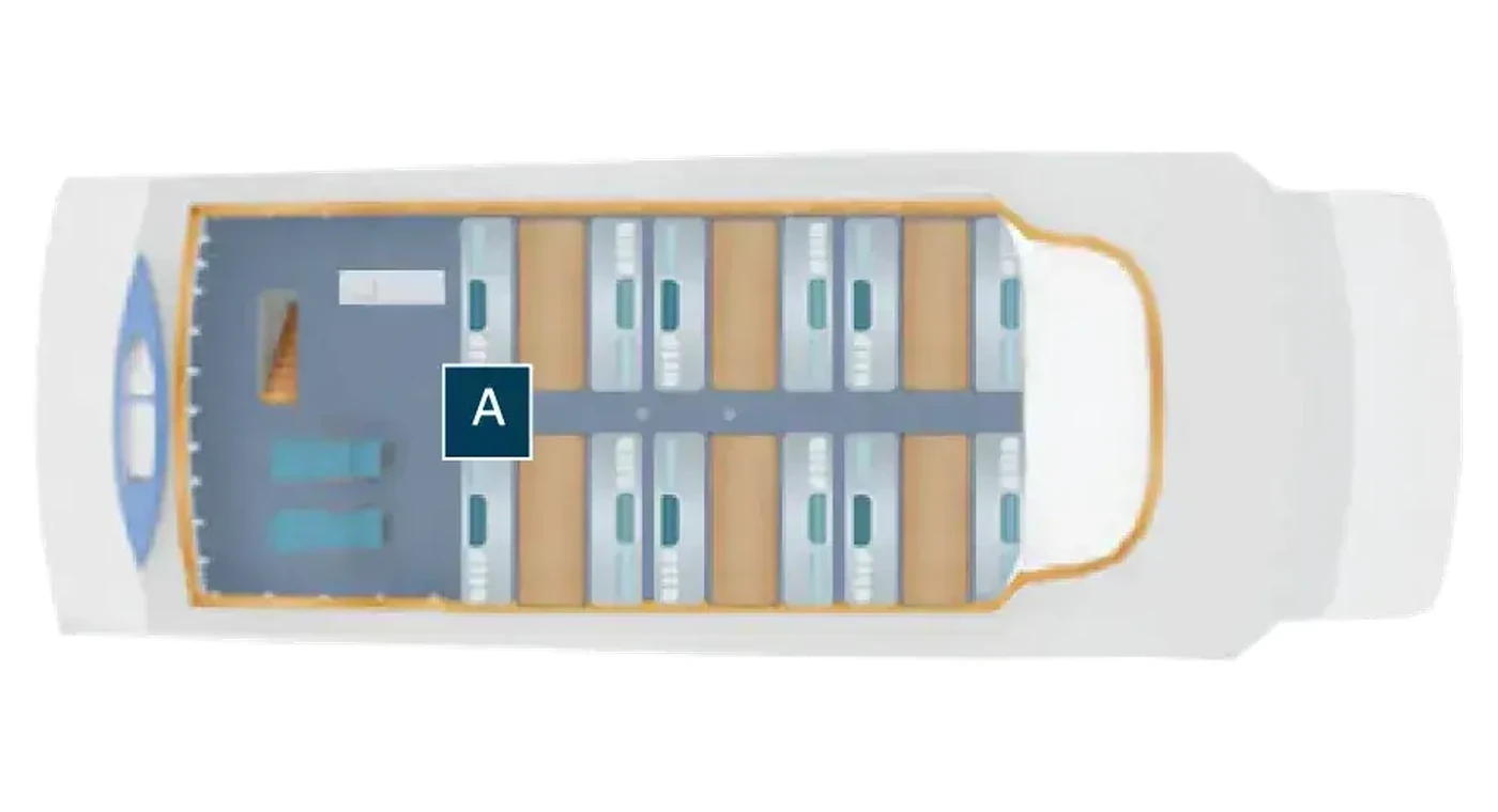 Coral I & II Moon deck plan