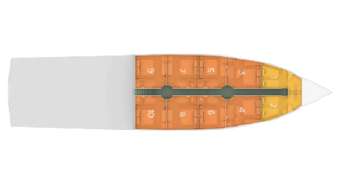 Coral I & II Sea deck plan