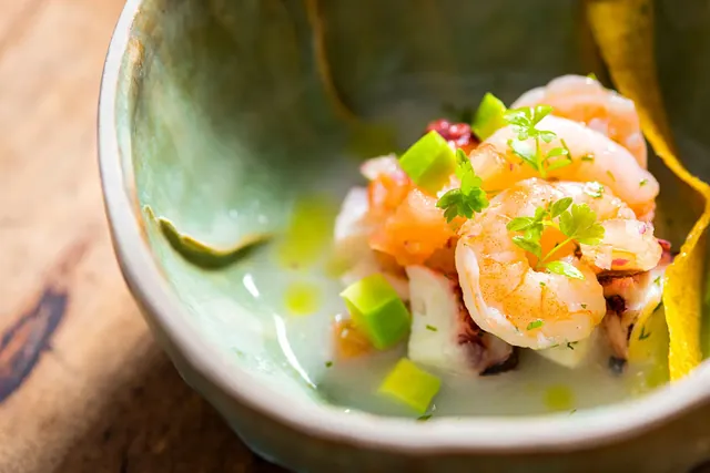Shrimp ceviche at the Finch Bay restaurant (photo: Finch Bay Galápagos Hotel)