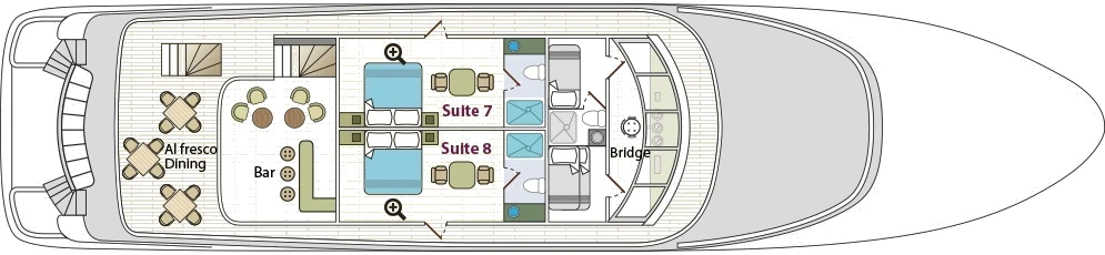 Galapagos Angel Upper deck plan