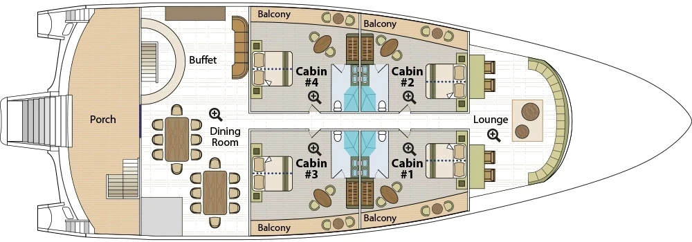 Galapagos Horizon Main deck plan