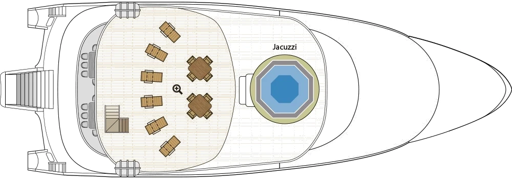 Galapagos Horizon Sun deck plan