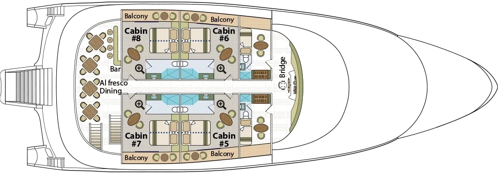 Galapagos Horizon Upper deck plan