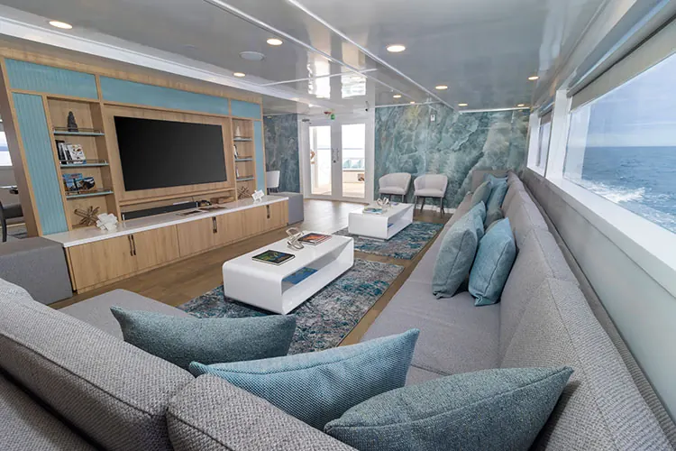 Lounge on the Galapagos Sea Star yacht
