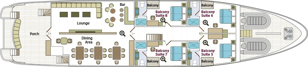Galapagos Sea Star Main deck plan