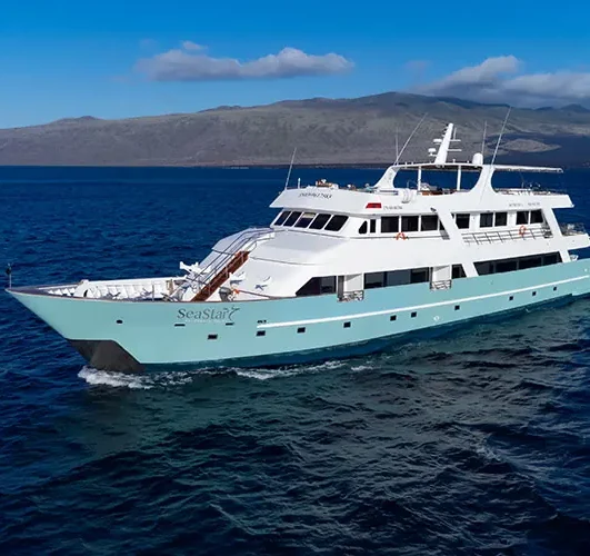 Galapagos Sea Star luxury yacht cruising in the Galápagos Islands