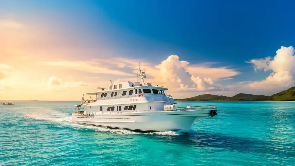 Galaxy Orion yacht cruising in the Galápagos Islands