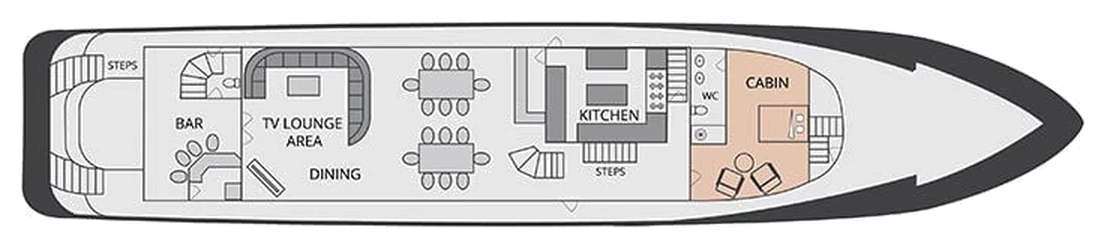 Grand Daphne Main deck plan