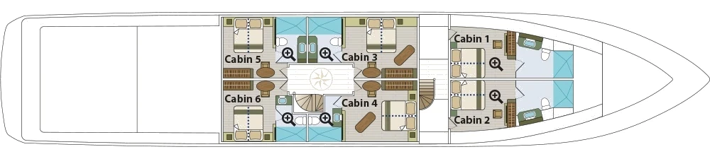 Grand Majestic Lower deck plan