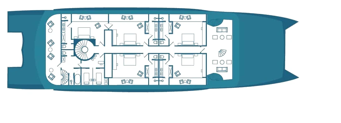 Grand Ocean Spray Upper deck plan