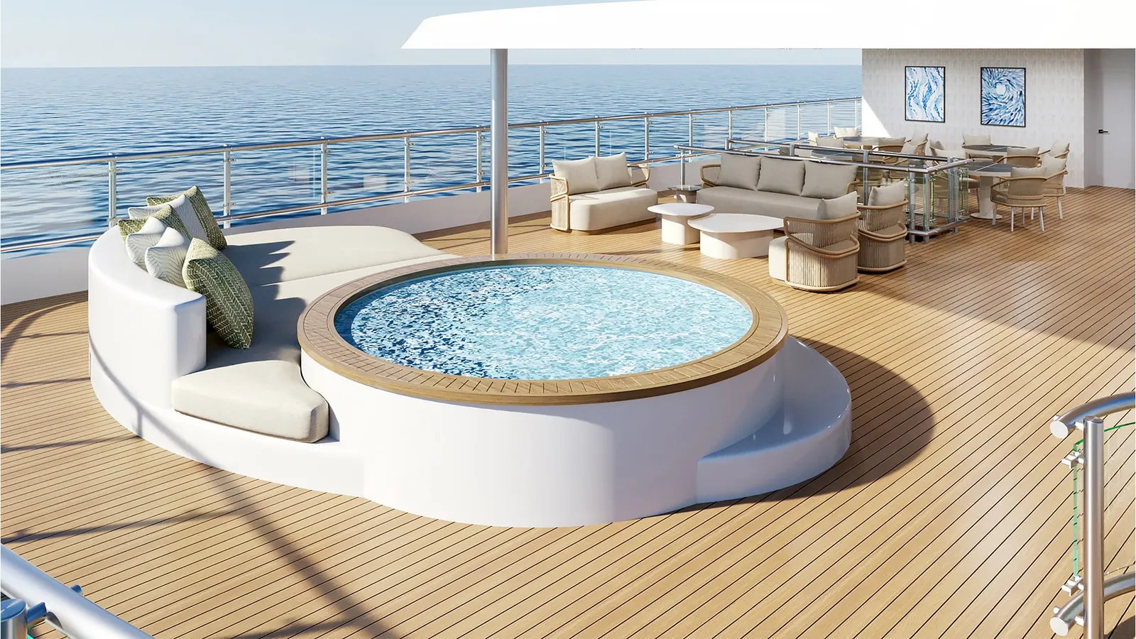 Whirlpool on the sky deck (rendering)