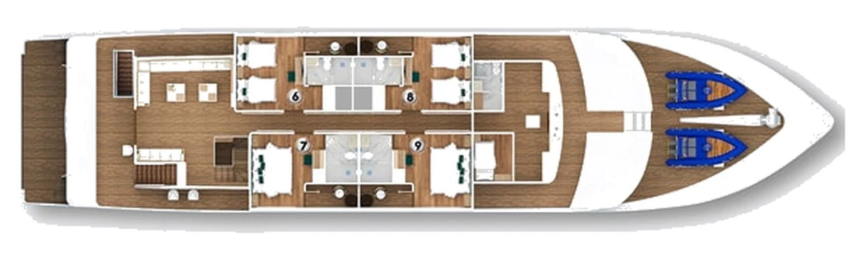 Grand Queen Beatriz Upper deck plan