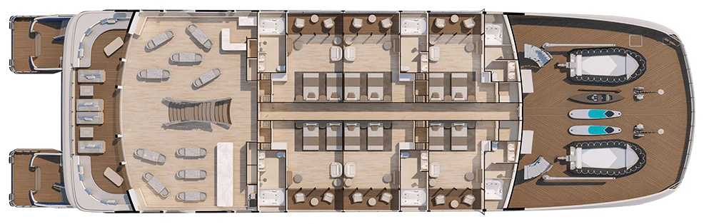 Hermes upper deck plan