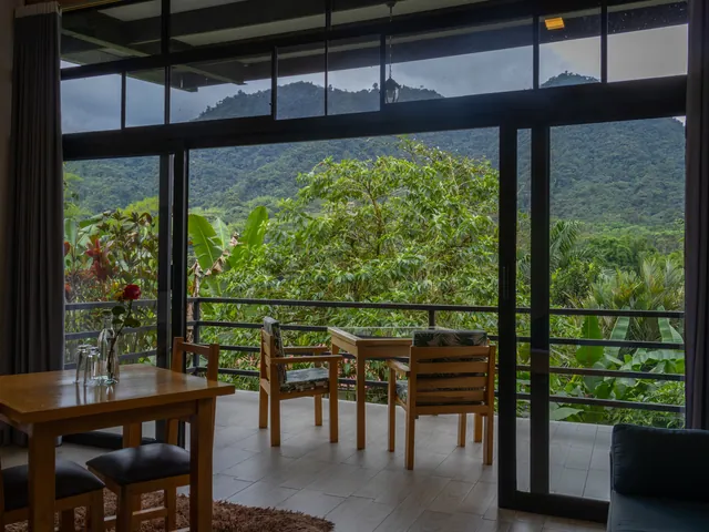mindo 3 dias hero 640 - Dana Tours A suite at Las Terrazas de Dana with a terrace onto the forested valley of Mindo