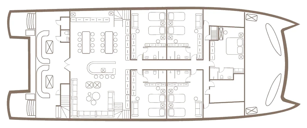 Monique Main deck plan