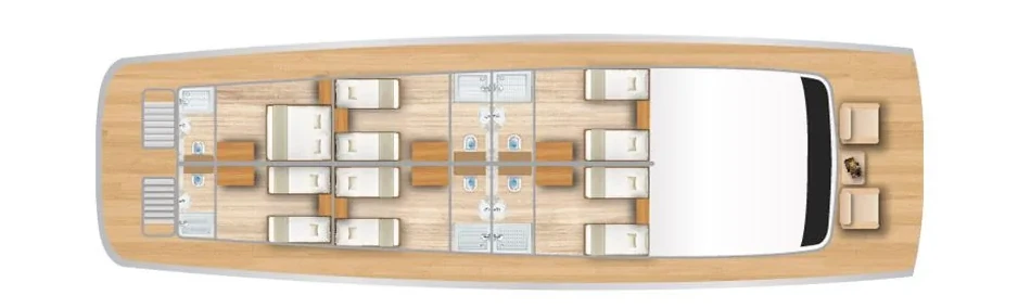 Official Monserrat upper deck plan