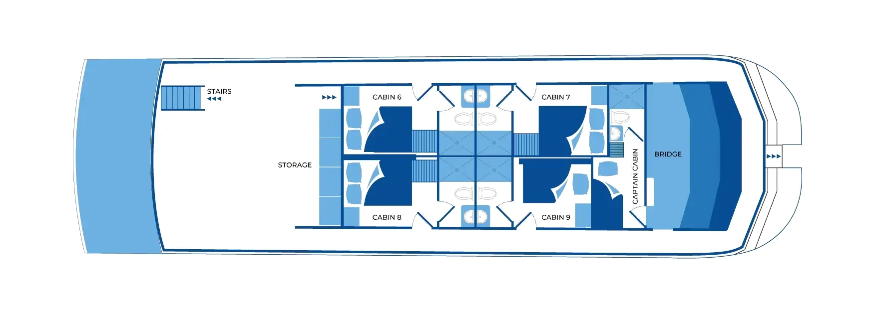Galaxy Orion Upper deck plan