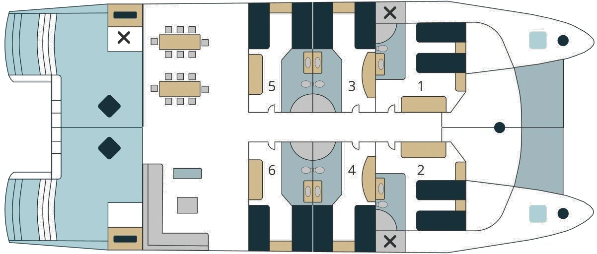 Seaman Journey Main deck plan