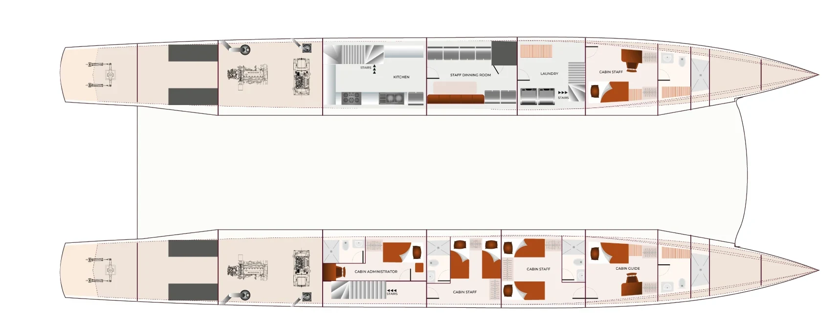 Galaxy Sirius Lower deck plan