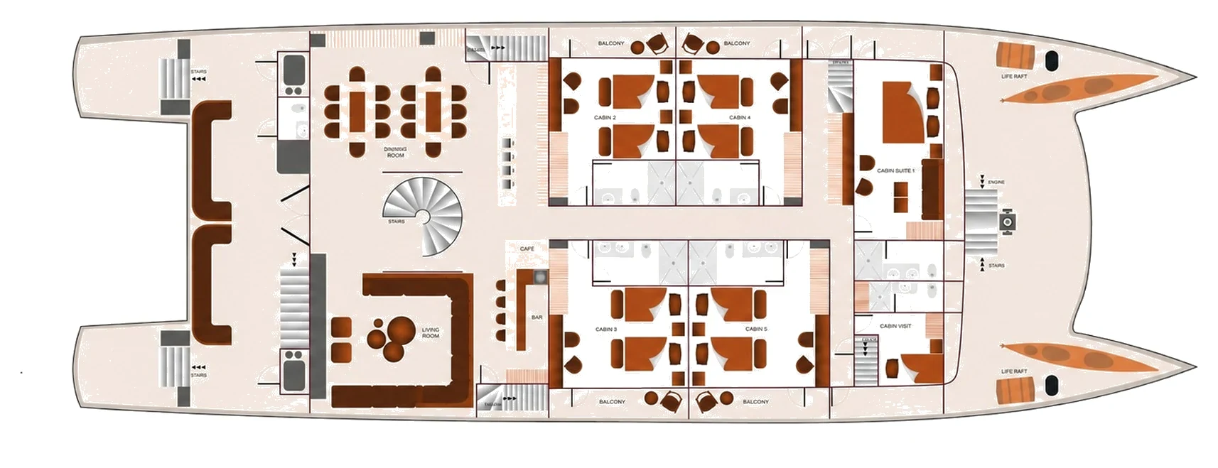Galaxy Sirius Main deck plan
