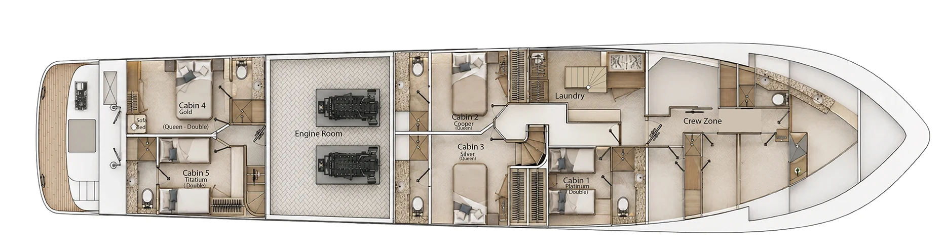 Galaxy Stella Lower deck plan